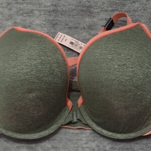 Victoria's Secret Green and Coral Bra